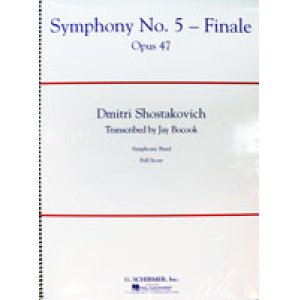 画像: 吹奏楽譜 　交響曲第５番　第4楽章（Symphoy　No,5-Finale）　作曲／ショスタコーヴィチ　編曲／ブークック