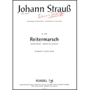 画像: 吹奏楽譜　騎兵行進曲（Reitermarsch, op.428）　作曲：J.シュトラウス2世（編曲：J.ゼマン）