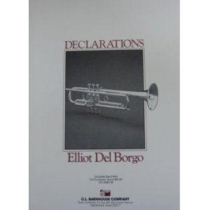 画像: 吹奏楽譜特価セール　デクリレイションズ（Declartions）　作曲／Elliot　Del　Borgo